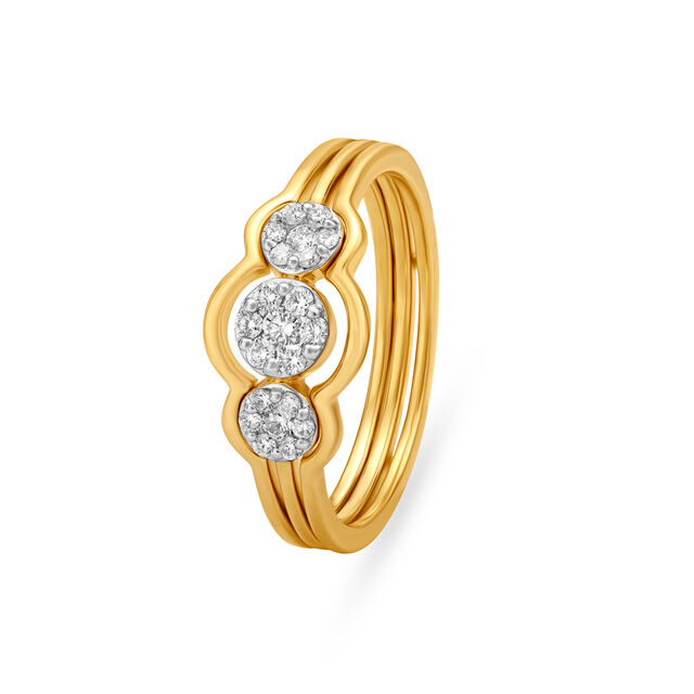 Modern Cluster Work Finger Ring