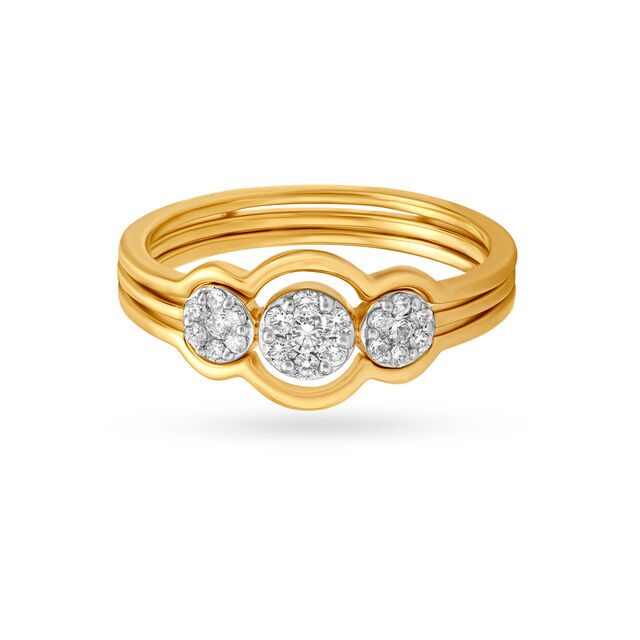 Modern Cluster Work Finger Ring
