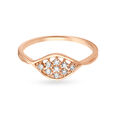 Enticing Diamond and Rose Gold Finger Ring 2