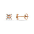 Floral Diamond Stud Earrings 4