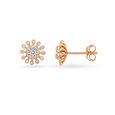Graceful Diamond Stud Earrings in Rose Gold 4