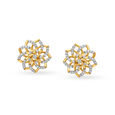 Floral Diamond Stud Earrings 2