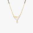 Floral Cascade Diamond Mangalsutra 