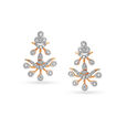 Pristine Floral Diamond Drop Earrings,,hi-res 