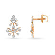 Pristine Floral Diamond Drop Earrings,,hi-res 2