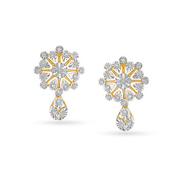 Sophisticated Floral Drop Earrings