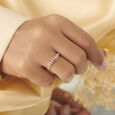 Sleek Rose Gold Finger Ring 2