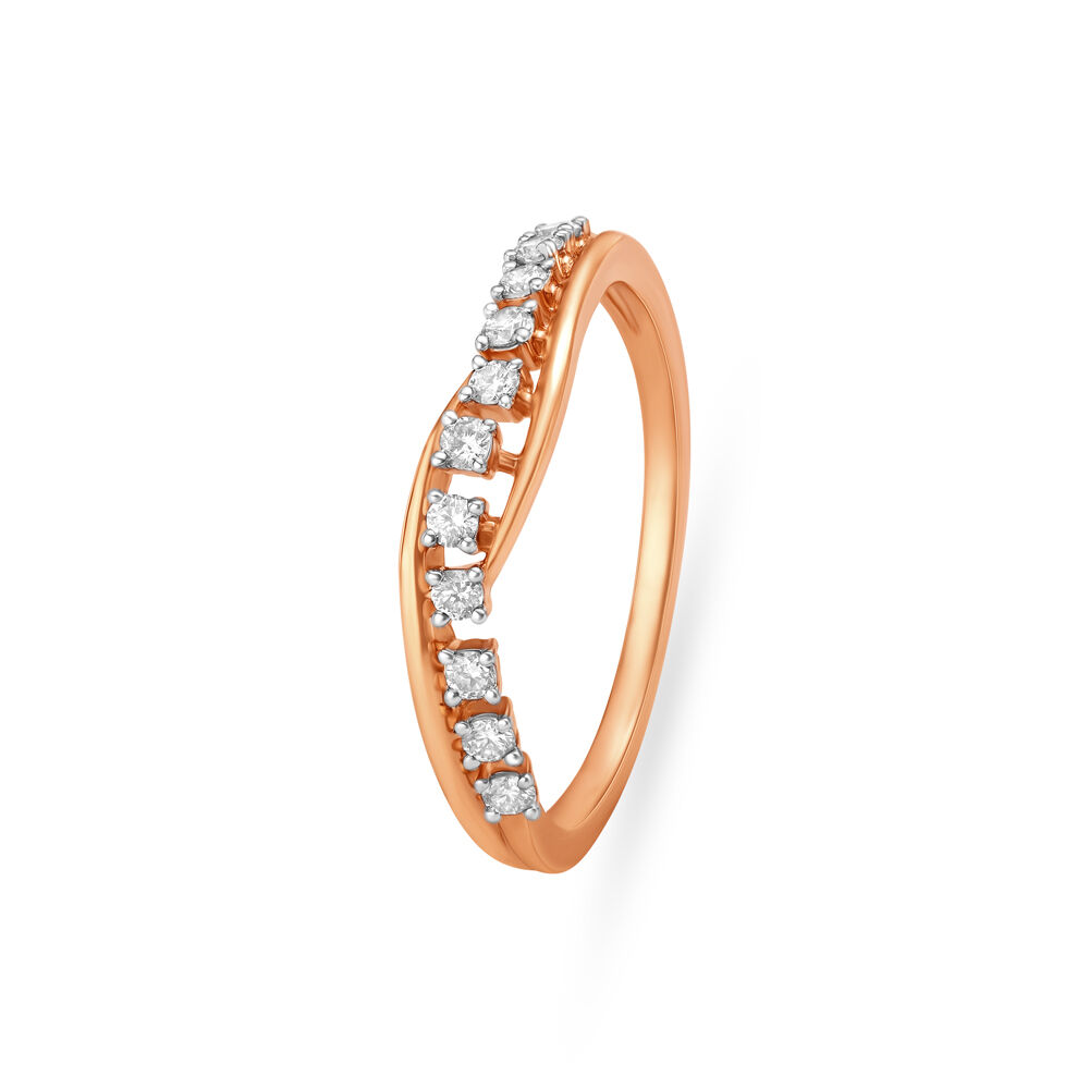 Buy Sleek Rose Gold Finger Ring at Best Price | Tanishq US
