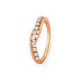 Sleek Rose Gold Finger Ring 3