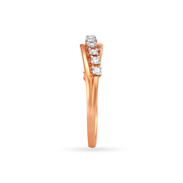 Sleek Rose Gold Finger Ring 5