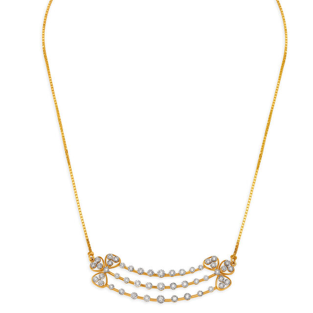 Three Layered Diamond Necklace,,hi-res 2