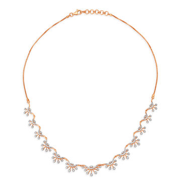 Genteel Vine-Like Diamond Necklace