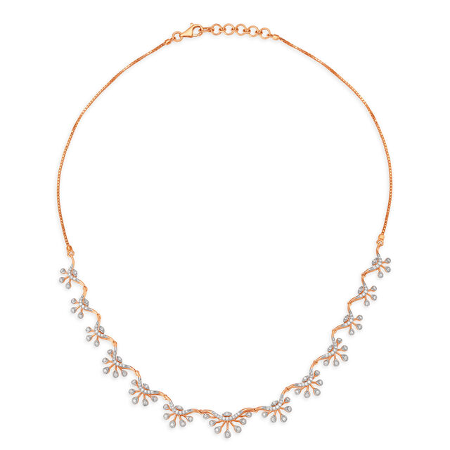 Genteel Vine-Like Diamond Necklace,,hi-res 