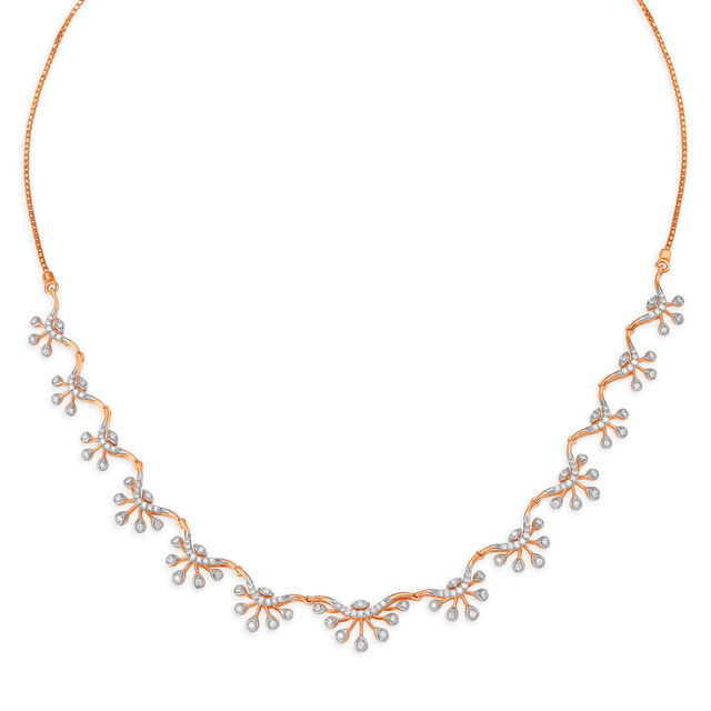 Genteel Vine-Like Diamond Necklace,,hi-res 2