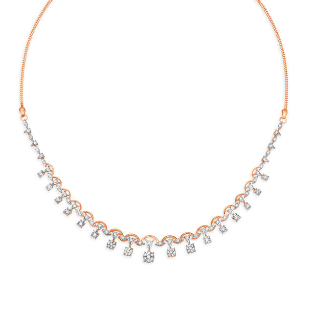 Mesmerising Rose Gold and Diamond Necklace,,hi-res 2