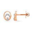 Opulent Diamond and Rose Gold Stud Earrings 2
