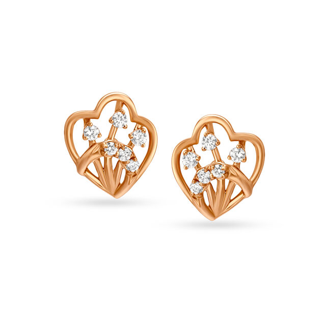 Dainty Floral Small Stud Earrings 