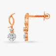 Dazzling Floral Diamond Drop Earrings 2