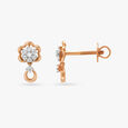 Flowery Charm Diamond Drop Earrings 2