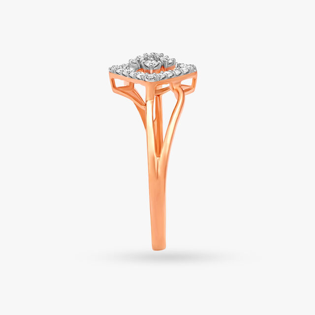 Dainty Geometric Diamond Ring 4