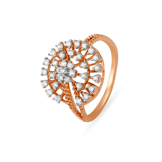 Floral Magnificence Diamond Finger Ring 