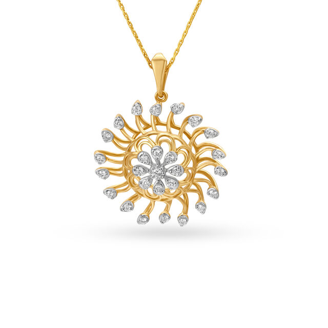 Modish Diamond Pendant 