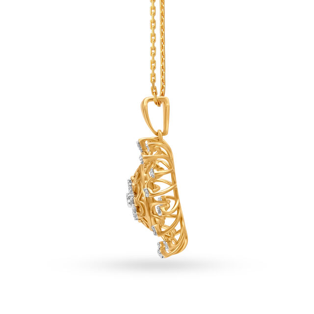 Modish Diamond Pendant 2