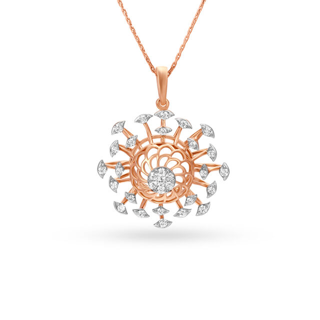 Imperial Floral Diamond Pendant 