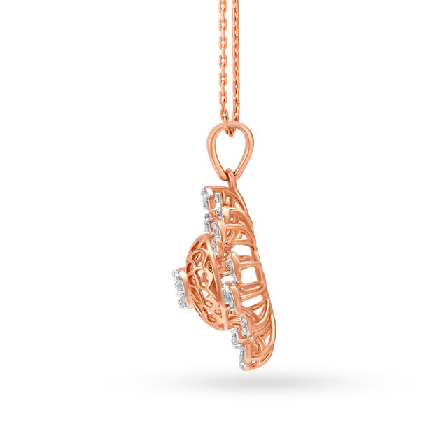 Imperial Floral Diamond Pendant 2