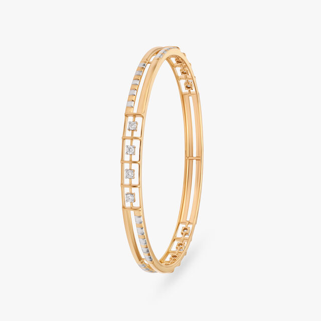 Dual Symphony Diamond Bangle 2