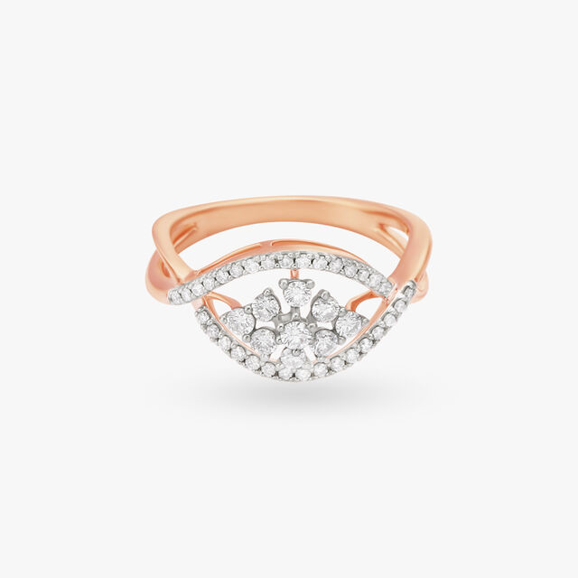 Contemporary Diamond Finger Ring