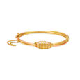 Modern Elegant Oval Bangle 