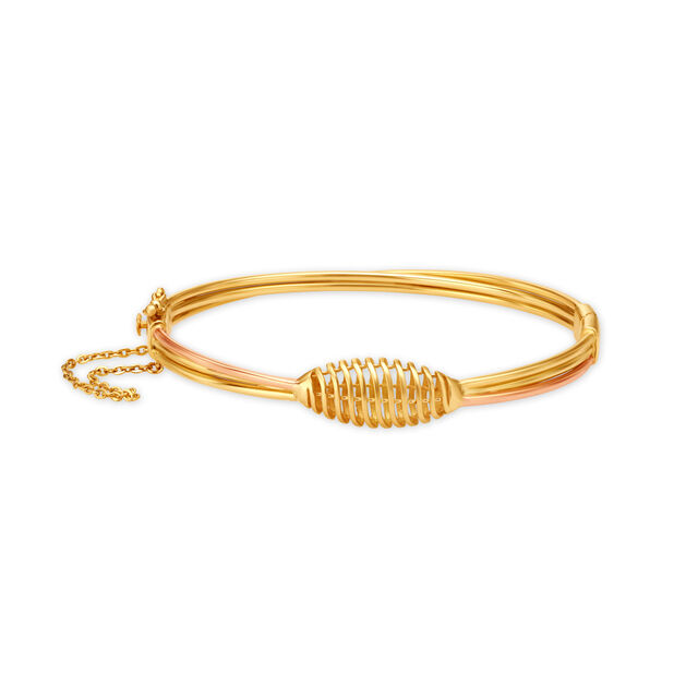 Modern Elegant Oval Bangle 