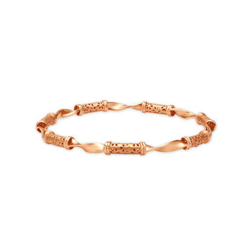 Charming Twisted Round Bangle