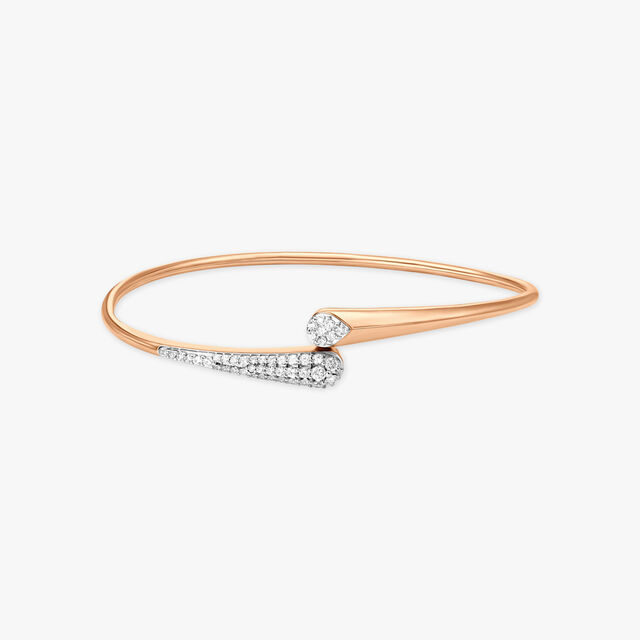 Sleek Radiance Diamond Bangle 3