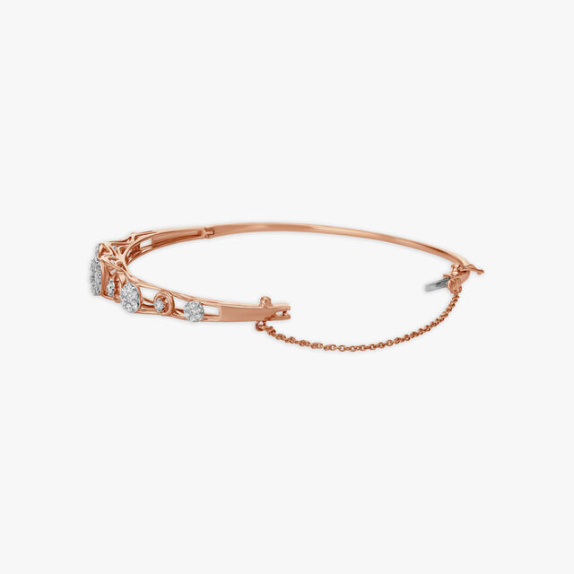 Elegant Geometric Diamond Bangle 2