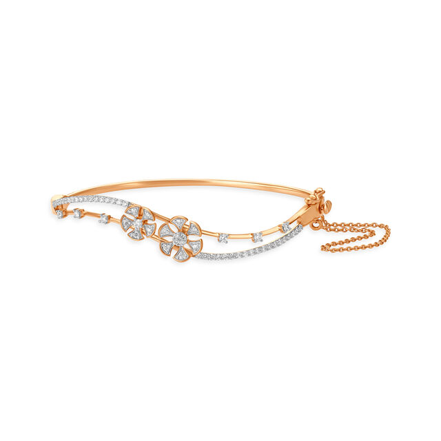 Floral Diamond Bangle