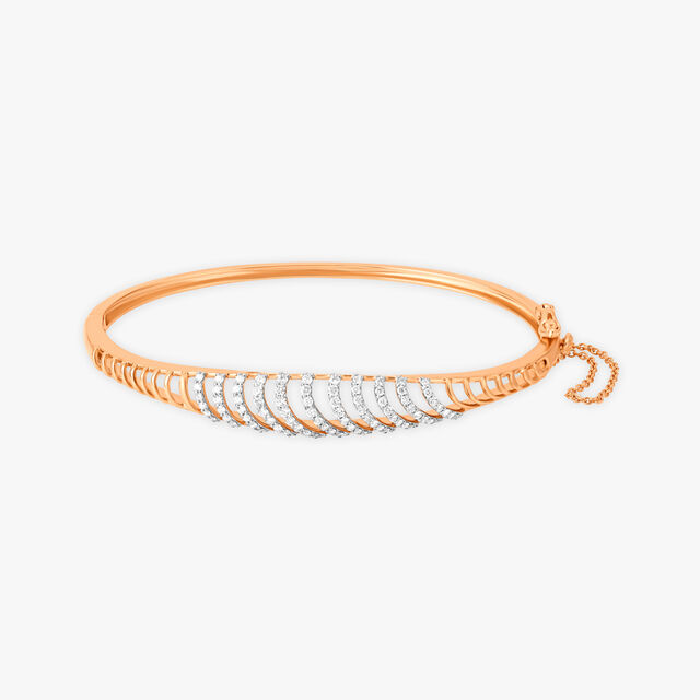 Shimmering Lines Diamond Bangle 2