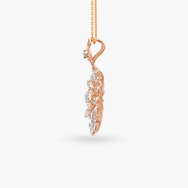 Radiant Diamond Pendant and Earrings Set 3