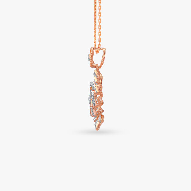 Swirl Royale Diamond Pendant and Earrings Set 3