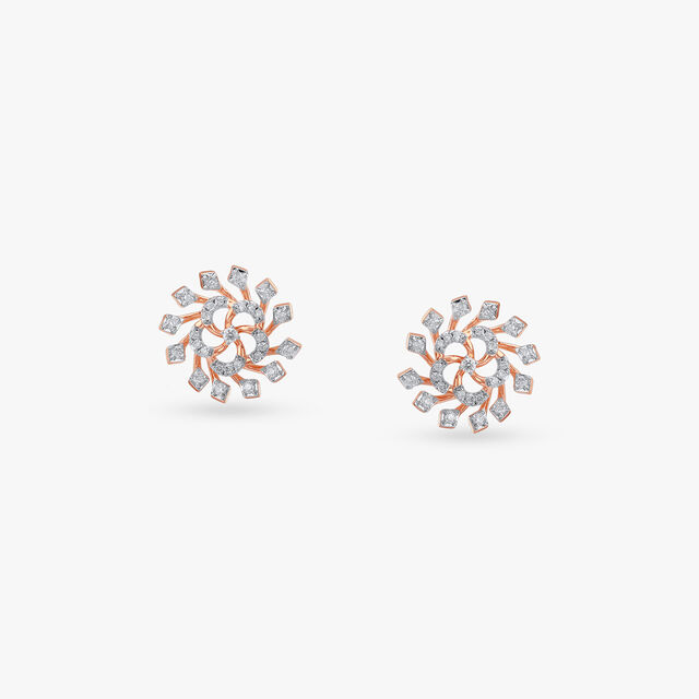 Swirl Royale Diamond Pendant and Earrings Set 4