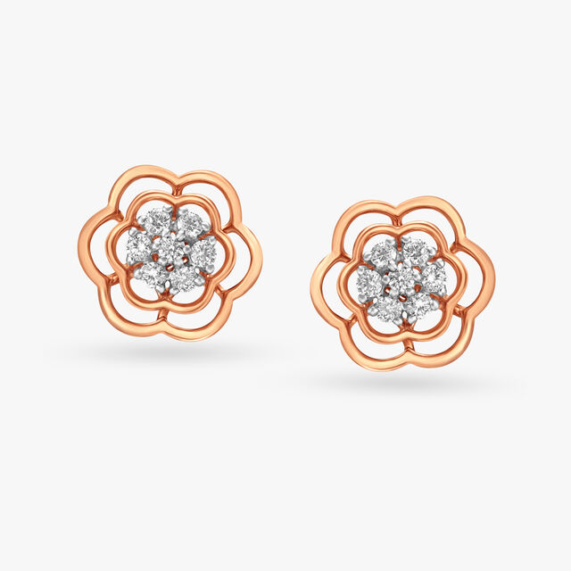 Poised Floral Diamond Pendant and Earrings Set,,hi-res 4