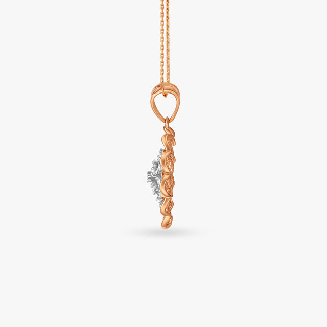 Blooming Radiance Diamond Pendant and Earring Set 3