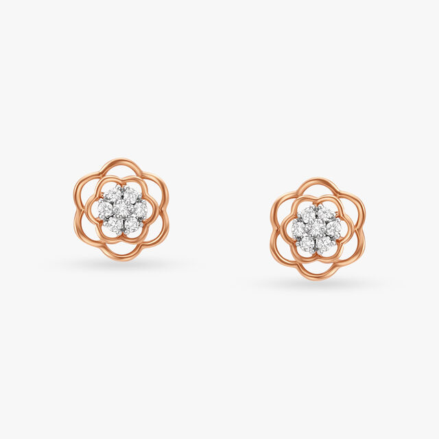 Blooming Radiance Diamond Pendant and Earring Set 4