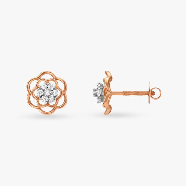 Blooming Radiance Diamond Pendant and Earring Set 5