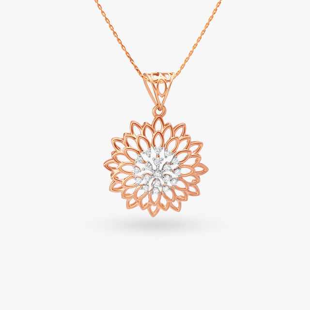 Sunburst Diamond Pendant and Earrings Set 2