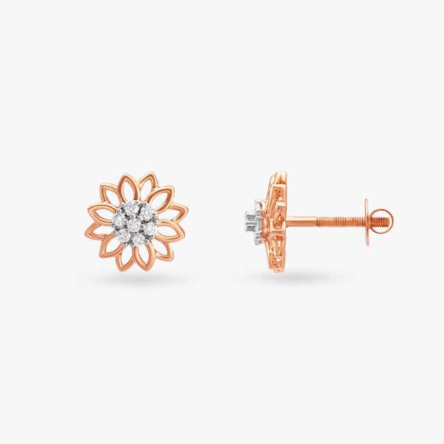 Sunburst Diamond Pendant and Earrings Set 5