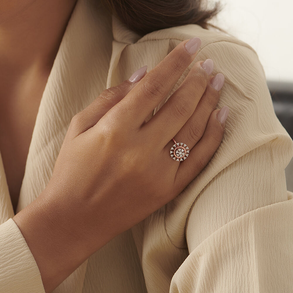 Tanishq flower ring on sale
