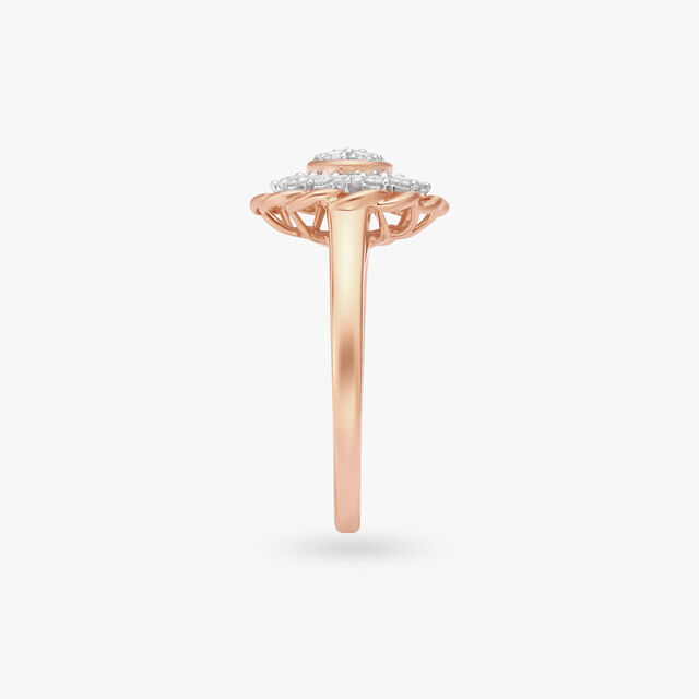 Floral Diamond Finger Ring 3