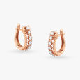 Sparkling Rose Gold Studded Earrings 
